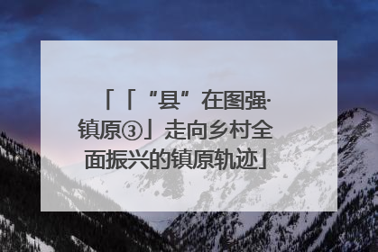 「“县”在图强·镇原③」走向乡村全面振兴的镇原轨迹