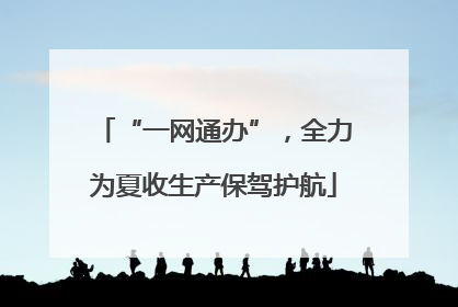 “一网通办”，全力为夏收生产保驾护航