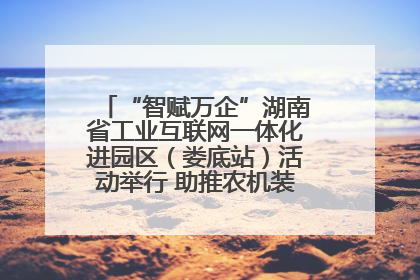 “智赋万企”湖南省工业互联网一体化进园区（娄底站）活动举行 助推农机装备产业高质量发展