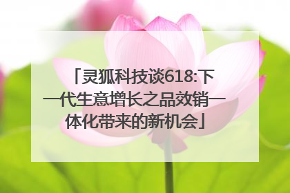 灵狐科技谈618:下一代生意增长之品效销一体化带来的新机会