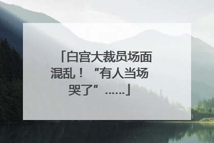 白宫大裁员场面混乱！“有人当场哭了”……