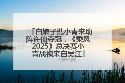 白娘子携小青来助阵许仙夺冠，《乘风2025》总决赛小青战袍来自吴江