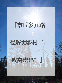 章丘多元路径解锁乡村“致富密码”