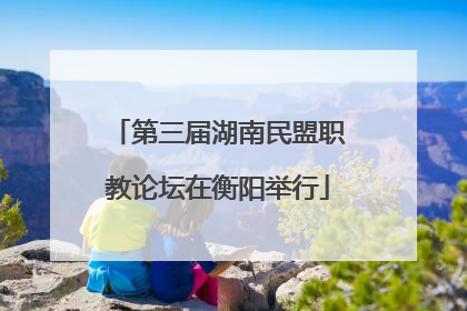 第三届湖南民盟职教论坛在衡阳举行