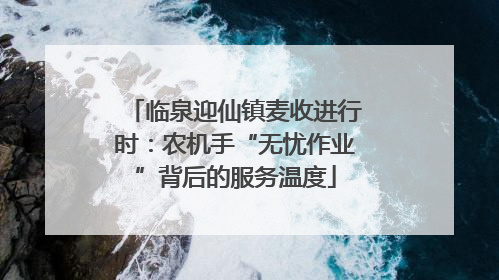 临泉迎仙镇麦收进行时：农机手“无忧作业”背后的服务温度
