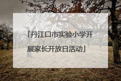 丹江口市实验小学开展家长开放日活动