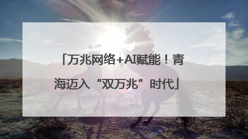 万兆网络+AI赋能！青海迈入“双万兆”时代