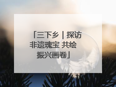 三下乡｜探访非遗瑰宝 共绘振兴画卷