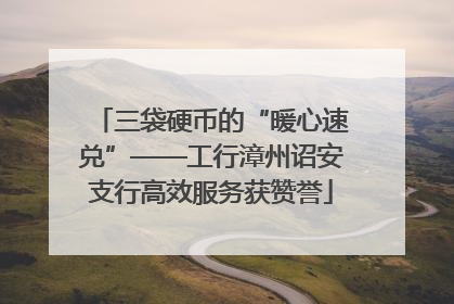 三袋硬币的“暖心速兑”——工行漳州诏安支行高效服务获赞誉