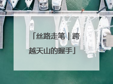 丝路走笔｜跨越天山的握手