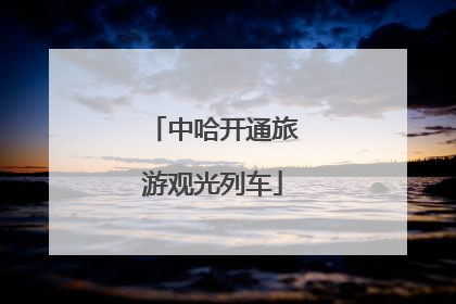 中哈开通旅游观光列车