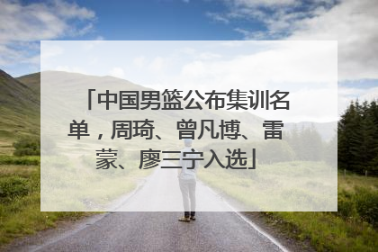 中国男篮公布集训名单，周琦、曾凡博、雷蒙、廖三宁入选