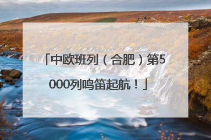中欧班列（合肥）第5000列鸣笛起航！