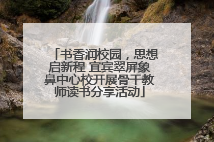 书香润校园，思想启新程 宜宾翠屏象鼻中心校开展骨干教师读书分享活动