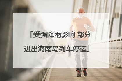 受强降雨影响 部分进出海南岛列车停运