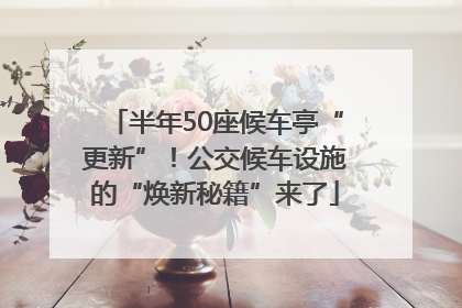 半年50座候车亭“更新”！公交候车设施的“焕新秘籍”来了