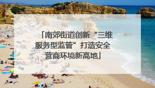 南郊街道创新“三维服务型监管”打造安全营商环境新高地