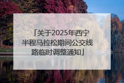 关于2025年西宁半程马拉松期间公交线路临时调整通知