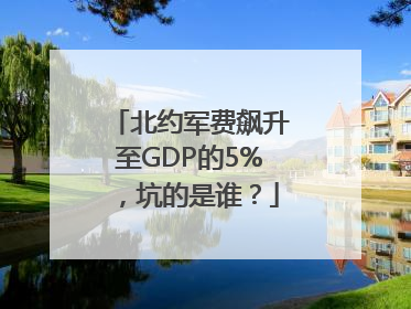 北约军费飙升至GDP的5%，坑的是谁？