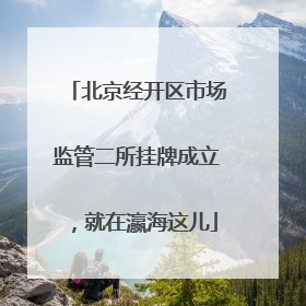 北京经开区市场监管二所挂牌成立，就在瀛海这儿