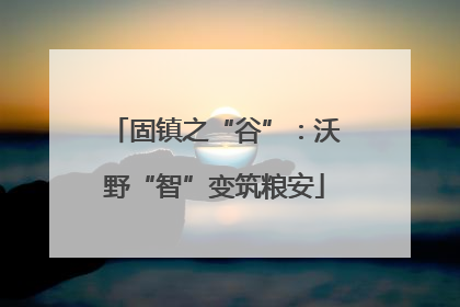固镇之“谷”：沃野“智”变筑粮安