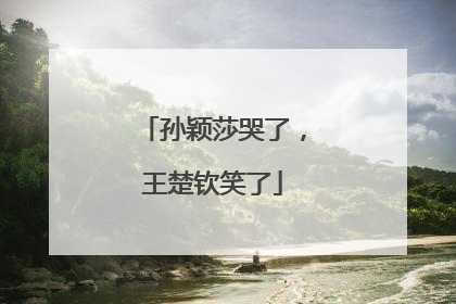 孙颖莎哭了，王楚钦笑了