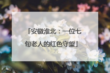 安徽淮北：一位七旬老人的红色守望