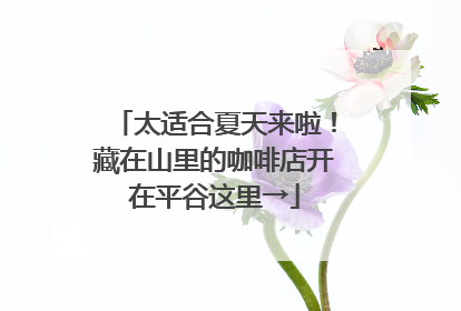 太适合夏天来啦！藏在山里的咖啡店开在平谷这里→