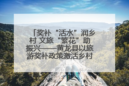 奖补“活水”润乡村 文旅“繁花”助振兴——黄龙县以旅游奖补政策激活乡村振兴新动能