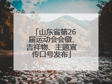山东省第26届运动会会徽、吉祥物、主题宣传口号发布