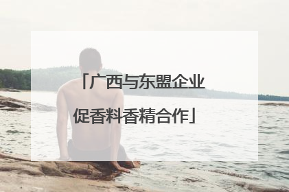 广西与东盟企业促香料香精合作