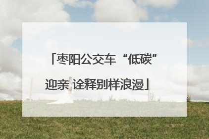 枣阳公交车“低碳”迎亲 诠释别样浪漫