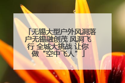 无锡大型户外风洞落户无锡融创茂 风洞飞行 全城大挑战 让你做“空中飞人”