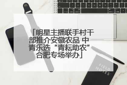 明星主播联手村干部推介安徽农品 中青乐选“青耘助农”合肥专场举办