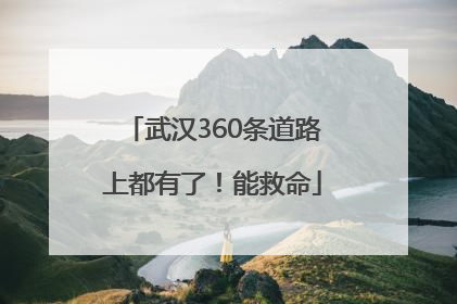 武汉360条道路上都有了！能救命