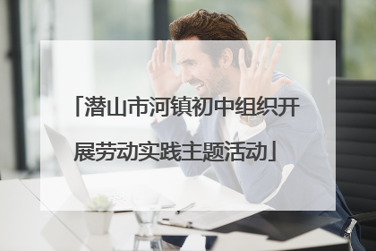 潜山市河镇初中组织开展劳动实践主题活动