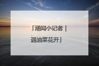 潮闻小记者｜遇油菜花开