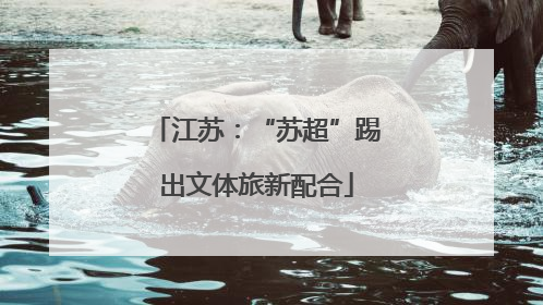 江苏：“苏超”踢出文体旅新配合