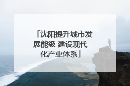 沈阳提升城市发展能级 建设现代化产业体系