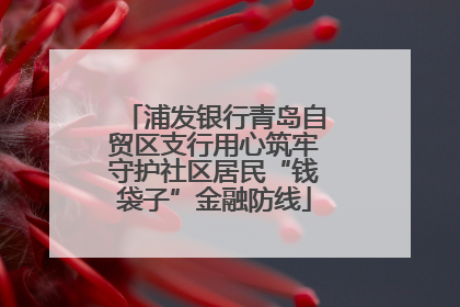 浦发银行青岛自贸区支行用心筑牢守护社区居民“钱袋子”金融防线