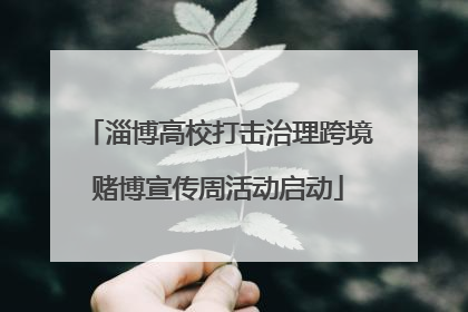 淄博高校打击治理跨境赌博宣传周活动启动