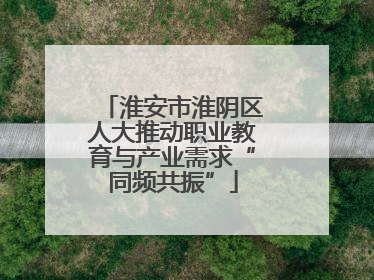 淮安市淮阴区人大推动职业教育与产业需求“同频共振”