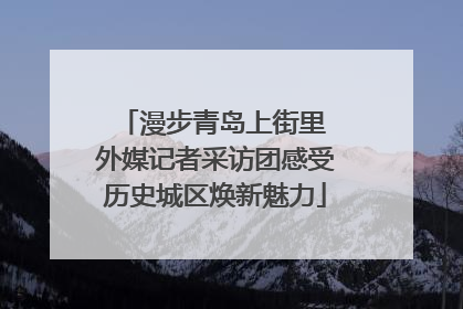漫步青岛上街里 外媒记者采访团感受历史城区焕新魅力