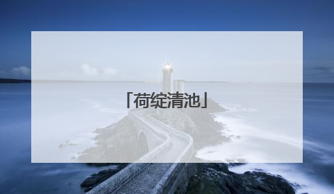 荷绽清池