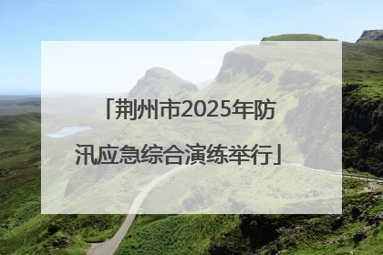 荆州市2025年防汛应急综合演练举行
