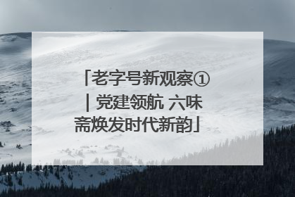 老字号新观察①｜党建领航 六味斋焕发时代新韵