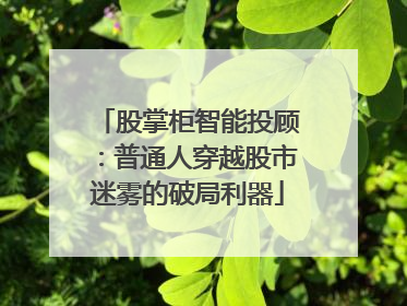 股掌柜智能投顾：普通人穿越股市迷雾的破局利器