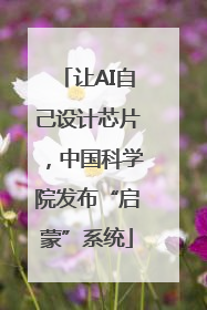 让AI自己设计芯片，中国科学院发布“启蒙”系统