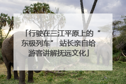 行驶在三江平原上的“东极列车” 站长亲自给游客讲解抚远文化