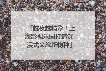 越夜越精彩!上海影视乐园打造沉浸式文旅新物种